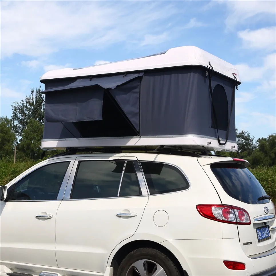 Car Camping 4wd Offroad Hard Shell Roof Top Tent With Side Awning China