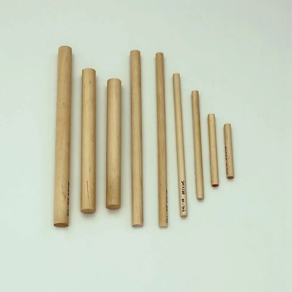 
Furniture parts wholesale birch material wooden stick craft high quality burlywood wooden sticks wooden dowel 