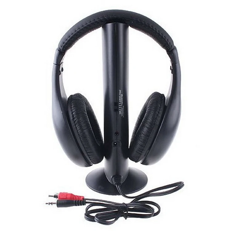 

Wireless TV headphone 5-in-1 stereo Fm headphone for TV with receiver