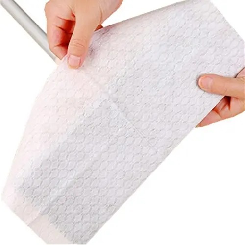 

BSCI ISO9001 Floor Cleaning Cloth Disposable Nonwoven Fabric Wipes Microfiber Mop Head, White or customized