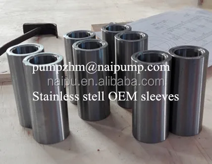 
SS316 stainless steel sleeves for slurry pumps 
