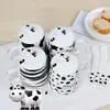 wholesale new creative cartoon cow shape lid milk coffee mug cup with lid spoon