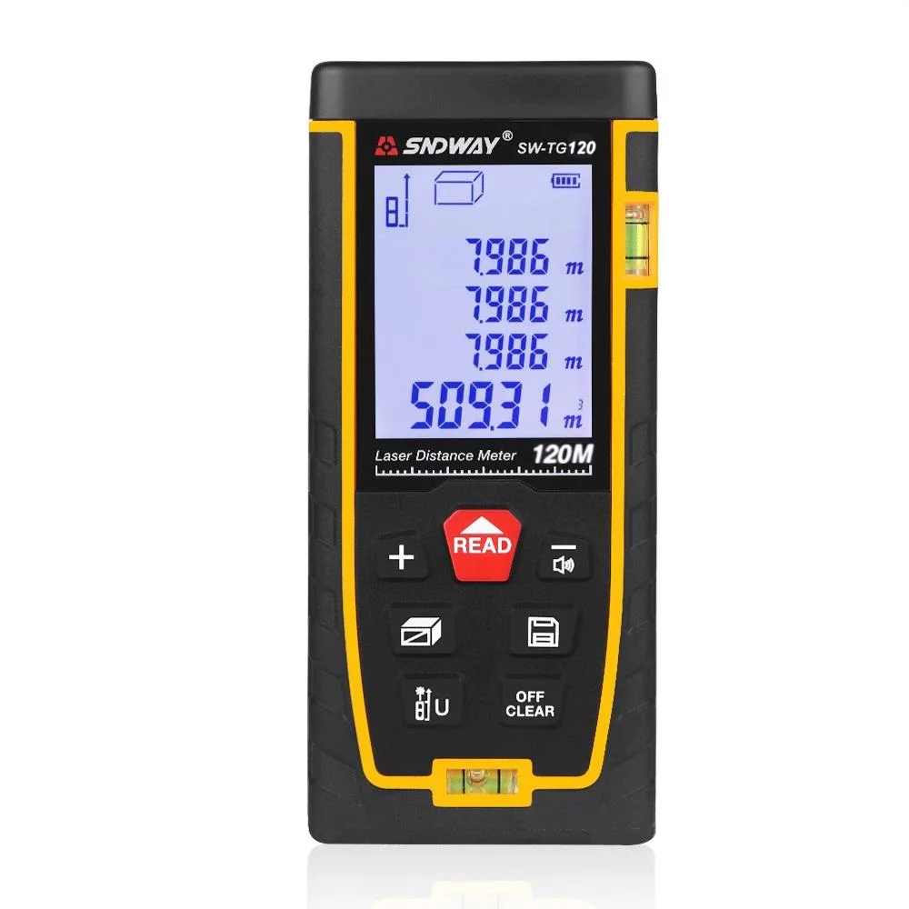 
SNDWAY SW TG120 Handheld Portable Multi functional laser distance meter 120m Accurate measurement 