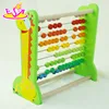 colorful wooden math toy for kids,educational toy wooden abacus frame for children,wooden toy abacus frame for baby W12A002