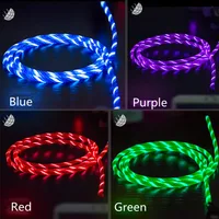 

2019 Best Sellers Flowing Visible LED Light Data Cable Quick Charging Sync Usb Cable for TYPE-C