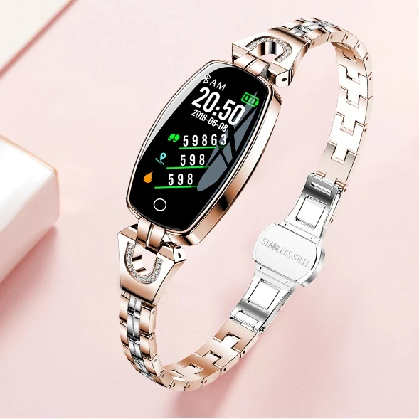 

H8 Smart Band 0.96inch Color Screen Female Lady Bracelet Luxury wearable technology Watch Fitness Tracker watch smart bracelet