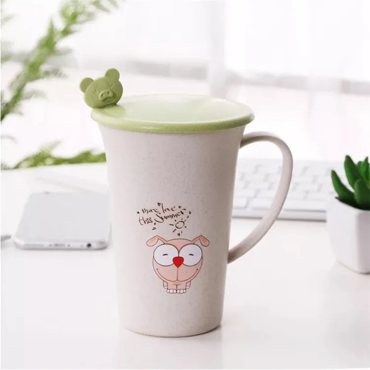 Standard Match Wheat Straw Eco - Friendly White Mug