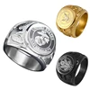 Vintage eagle ring US military ring mens stainless steel jewelry