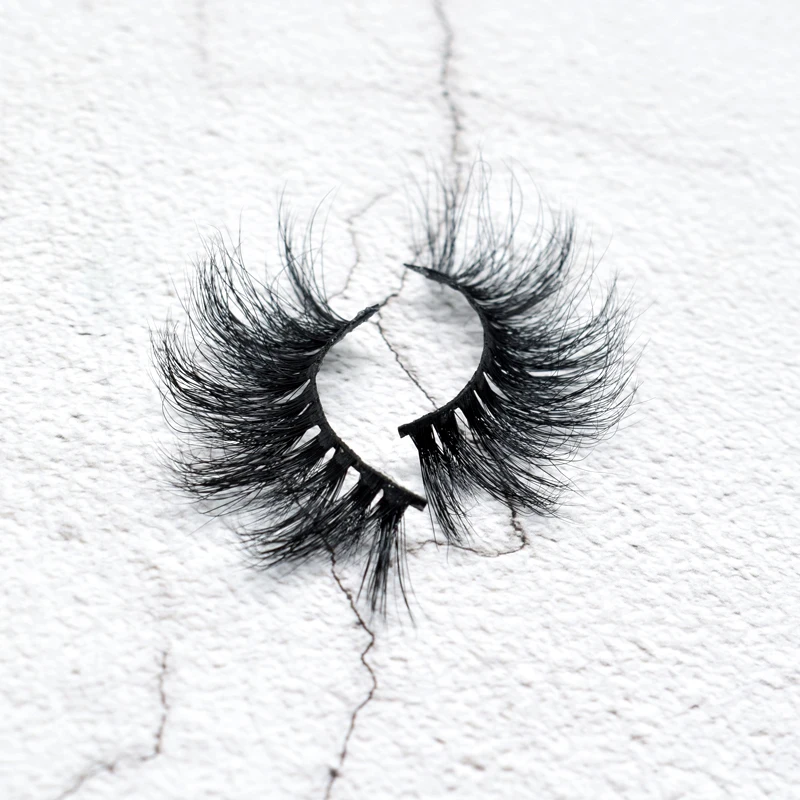 

Natural False Eyelash 3D Hand-made Private Label Mink Eyelashes 3D 25mm Lashes, N/a