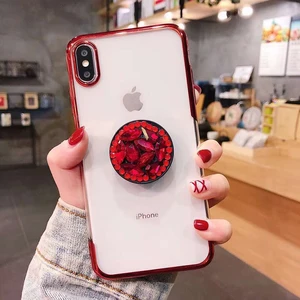 Clear Phone Case Diamond Stand iPhone