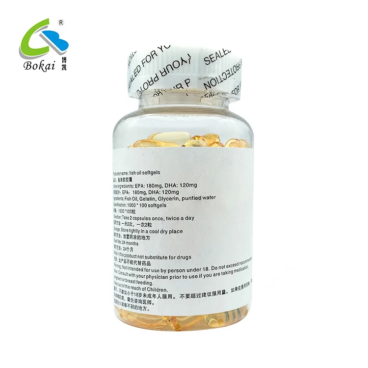 
GMP certified clear OMEGA 3 Fish oil softgel/Fish oil gelatin capsules/Fish oil 1000mg softgels 