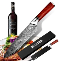 

XITUO Highquality Damascus Knife 8" inch VG10 Blade Damascus Steel Knife 67 Layers Japanese Santoku Cleaver Meat Chef knife Gift