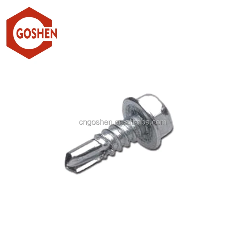 
Metric stainless steel Slotted hex head self-drilling screws 