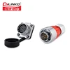 DH 20 Waterproof ip65 Quick Metal Solderless Copper Laminated Connectors 9 pin plug socket