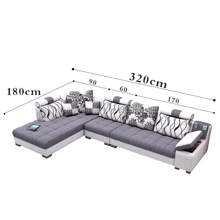 Living Room Sofa Set Sectional 4 Parts A Set Luxury And Modern Corner