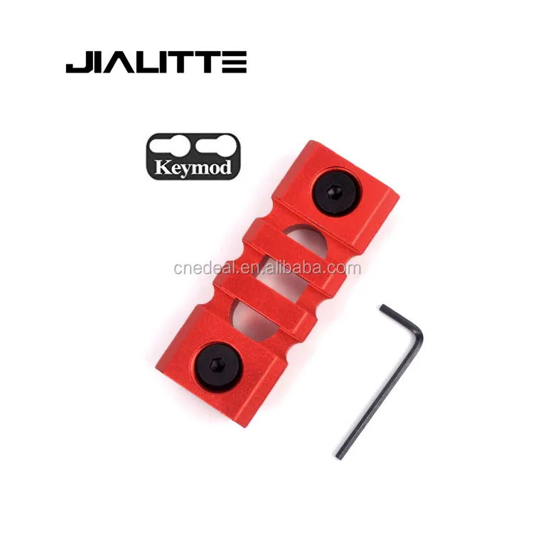 

Jialitte J243 Red KeyMod Handguards Mount 3 Slots Picatinny Rail Sections