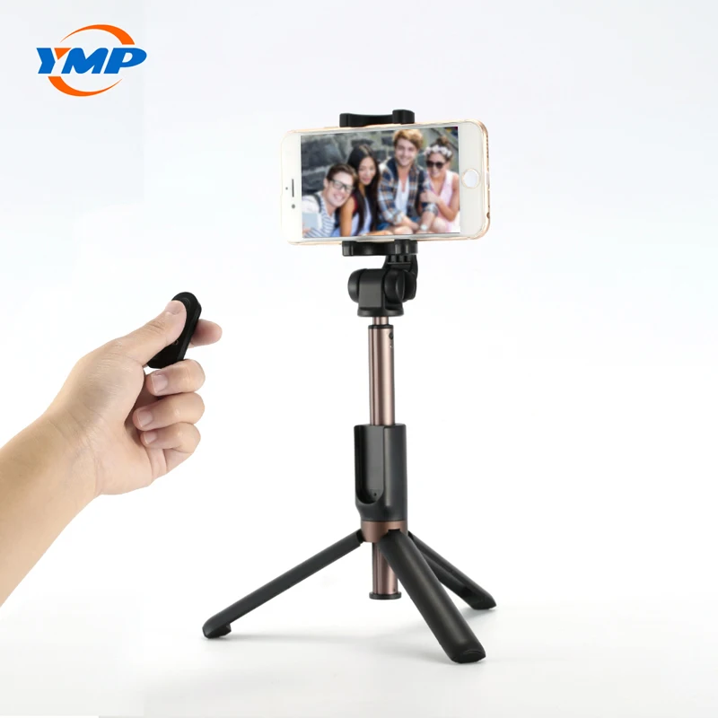 Tripod wireless remote control best foldable portable phone rotating bracket holder aluminum alloy selfie stick for smartphone