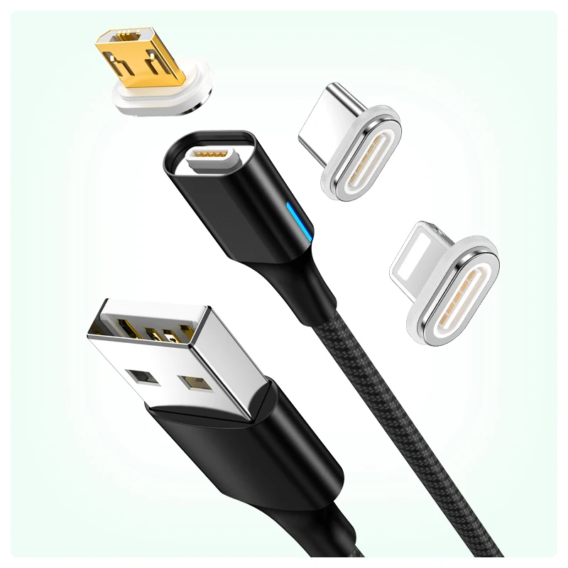 

90% magnetic cables in the market are came from our factory----Nylon Braided/TPE 3A Fast Charging Data Magnetic USB Type C Cable, Customized