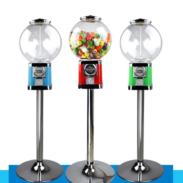 Large Globe Gumball Bubble Vending Machine With Removable Cash Box