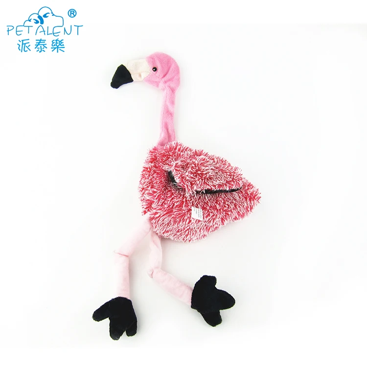 Kartun Burung Bentuk Pet Squeaky Mainan Flamingo Liburan Mainan