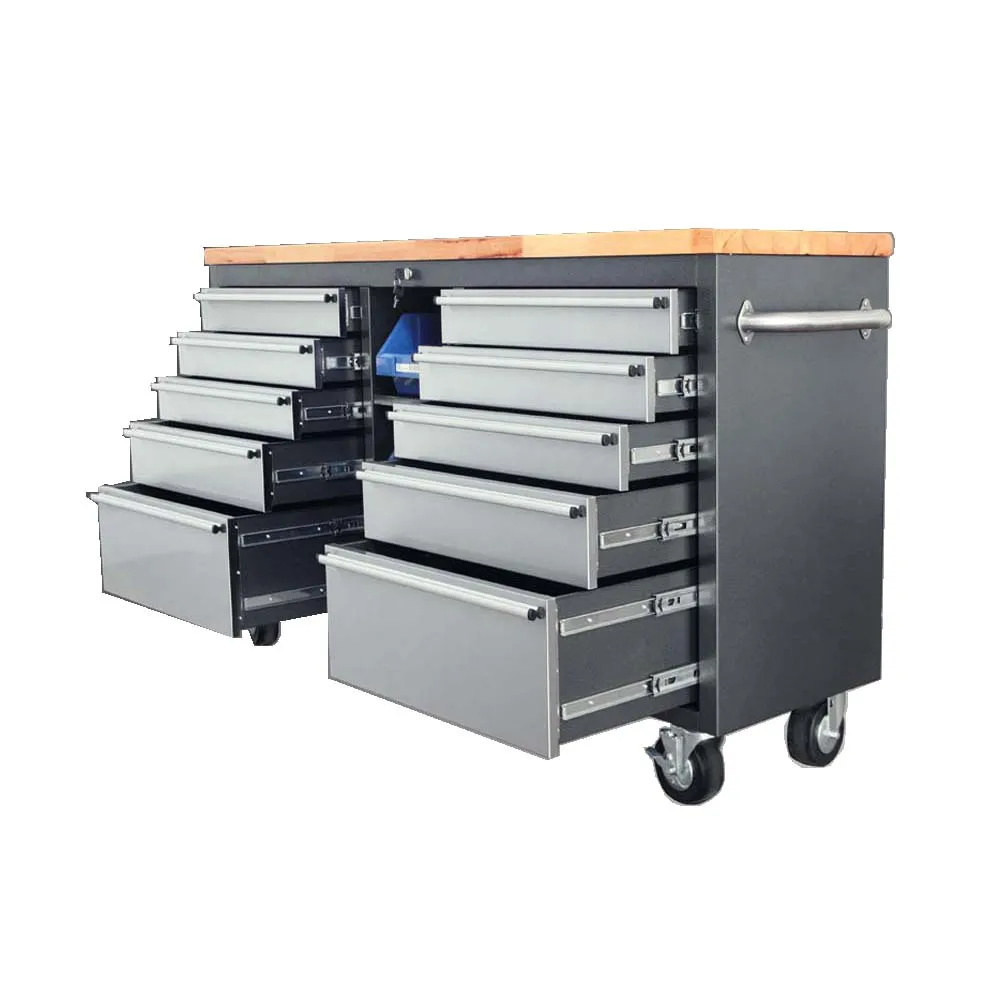 Stainless Steel Heavy Duty 60 Garage Mobile Tool Chest In