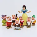 Free Shipping 8pcs set Seven Dwarfs And Princess Snow white PVC figure Doll toys Set