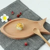 Food Grade Eco Friendly Wooden Plate With Long-term Service Custom Cute Cartoon Laser Logo Engraving Logo Gift For Kids