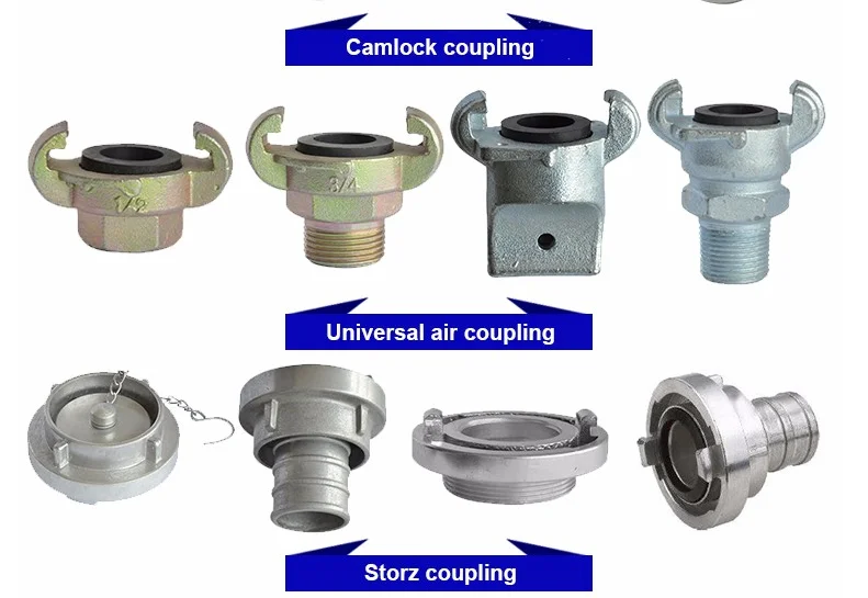 Macho X Manguera Hilo Cola de tipo E Aluminio Camlock coupler//cam /& Grove acoplamiento