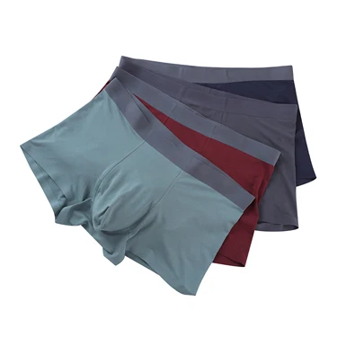 custom male woven 95% lenzing modal boxer shorts briefs underwear for men