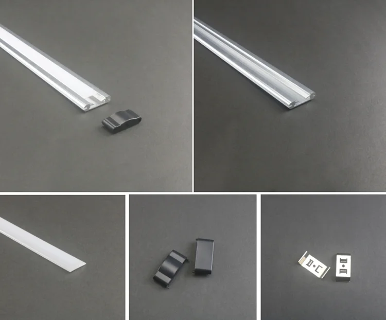 LS-034 Surface Mounted Aluminum Channel LED Light Strip Diffuser Channel