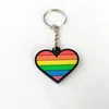 Customized Bird logo souvenir advertising soft rubber pvc embossed Rainbow logo keyring keychain