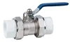 1/2"-2" inch brass PPR ball valve with long steel handle nickel plated BSP thread in yihuan zhejiang china