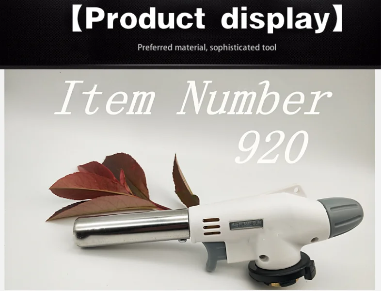 920 High Quality Gas Welding Torch Lighter Gas Torch Flamethrower Gas