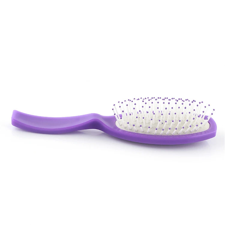 

Wholesale Custom Logo Professional PP Plastic Purple Hair Brush Comb Massage Brush