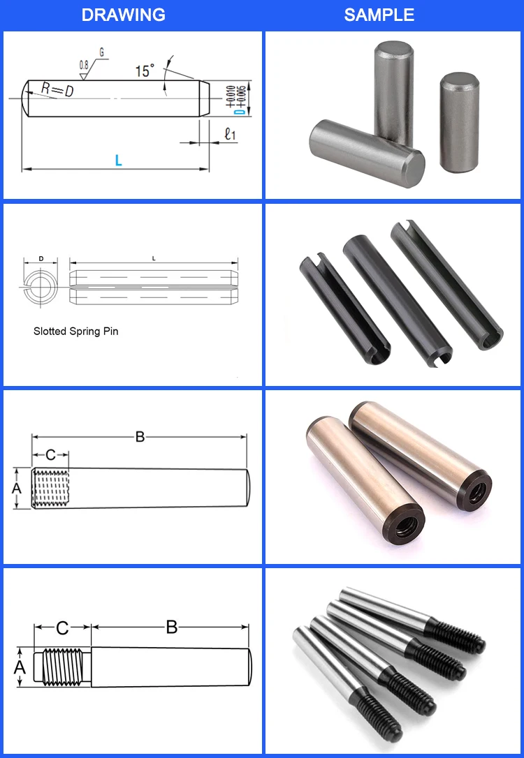 Precision Machining Service Cnc Turning Stepped External Thread Dowel