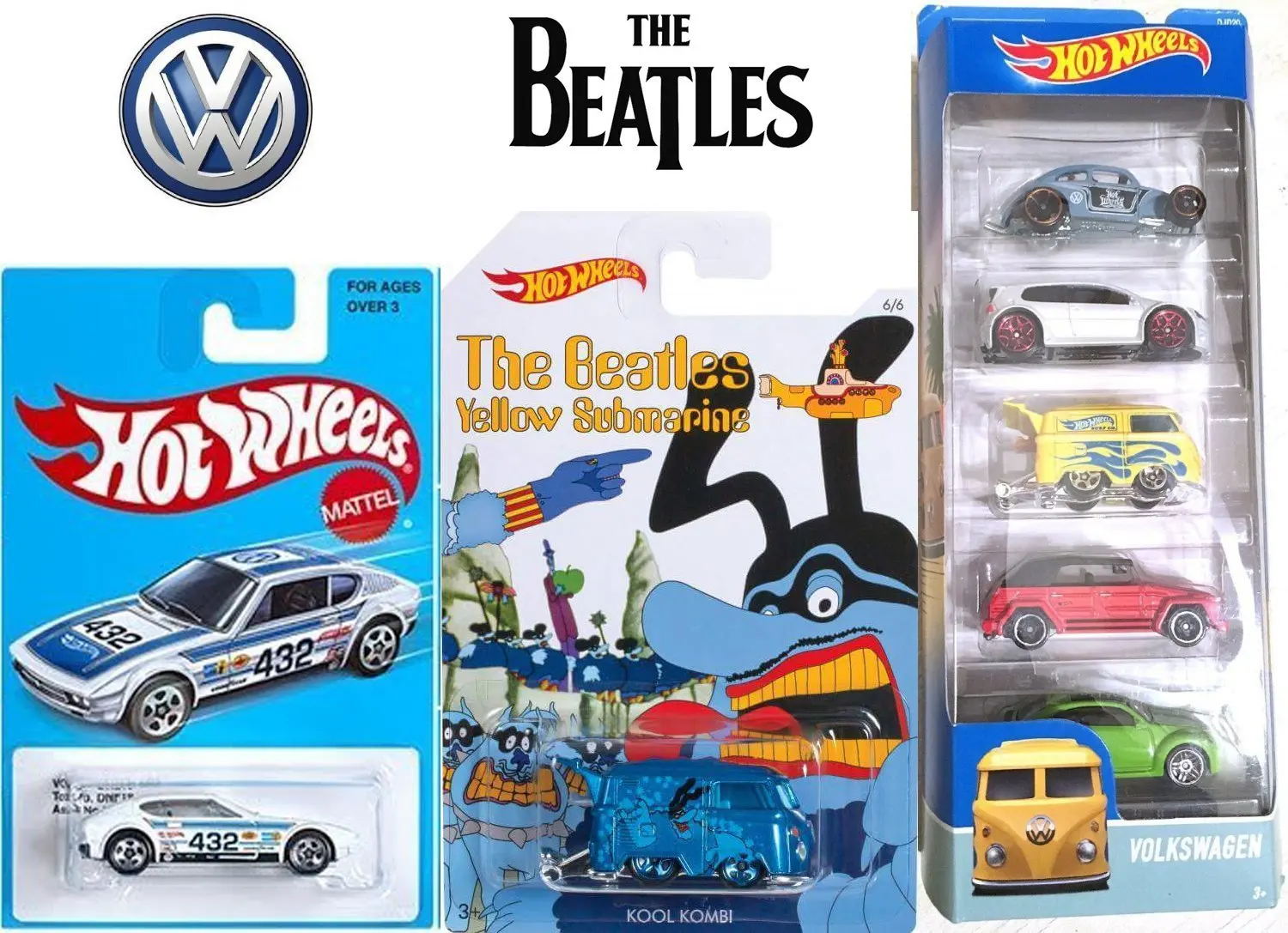 Buy Beatles Hot Wheels Vw Yellow Submarine Series 16 Volkswagen Blue Meanie Kool Kombi Exclusive Sp2 Retro Card 5 Car Set Limited Edition In Cheap Price On Alibaba Com