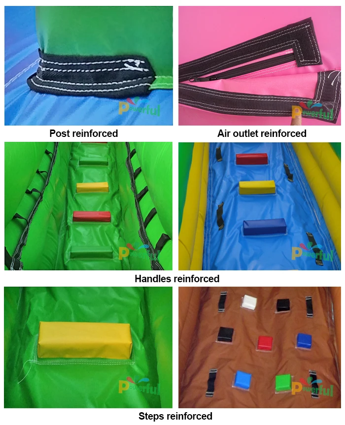 Outdoor inflatable water pool slide for trampoline park