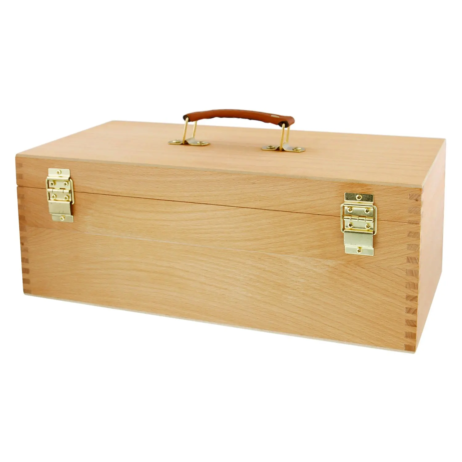 US Art Supply Artist Wood Pastel Pen Marker Storage Box with Drawer(s) (Large Tool Box)