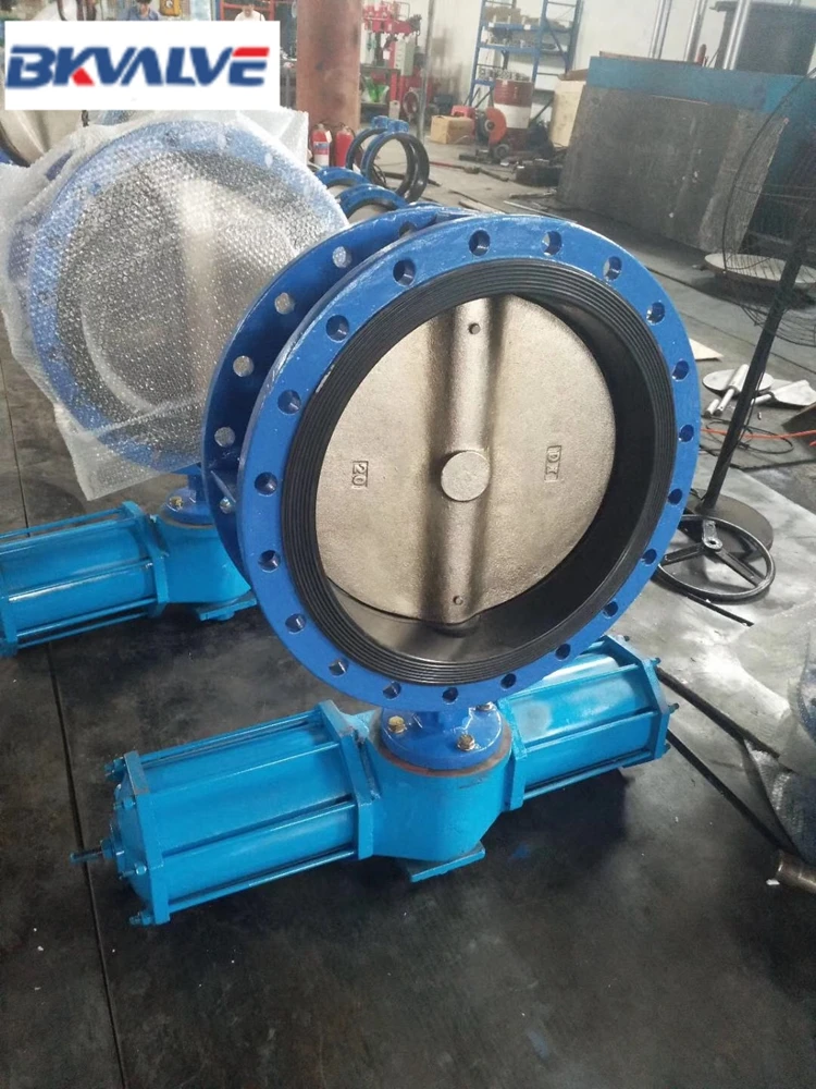 Double acting AW Pneumatic cylinder butterfly valve 