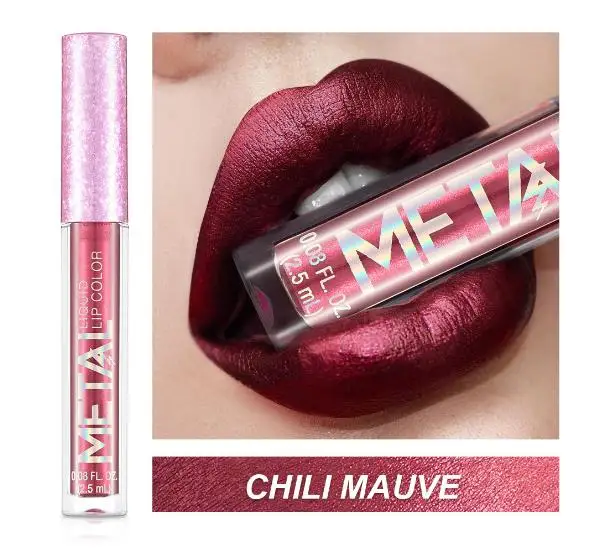 

12 Color Liquid Lipstick Waterproof Long-lasting Lip Gloss Makeup Lips Matte Nude Metallic Mate Lipsticks