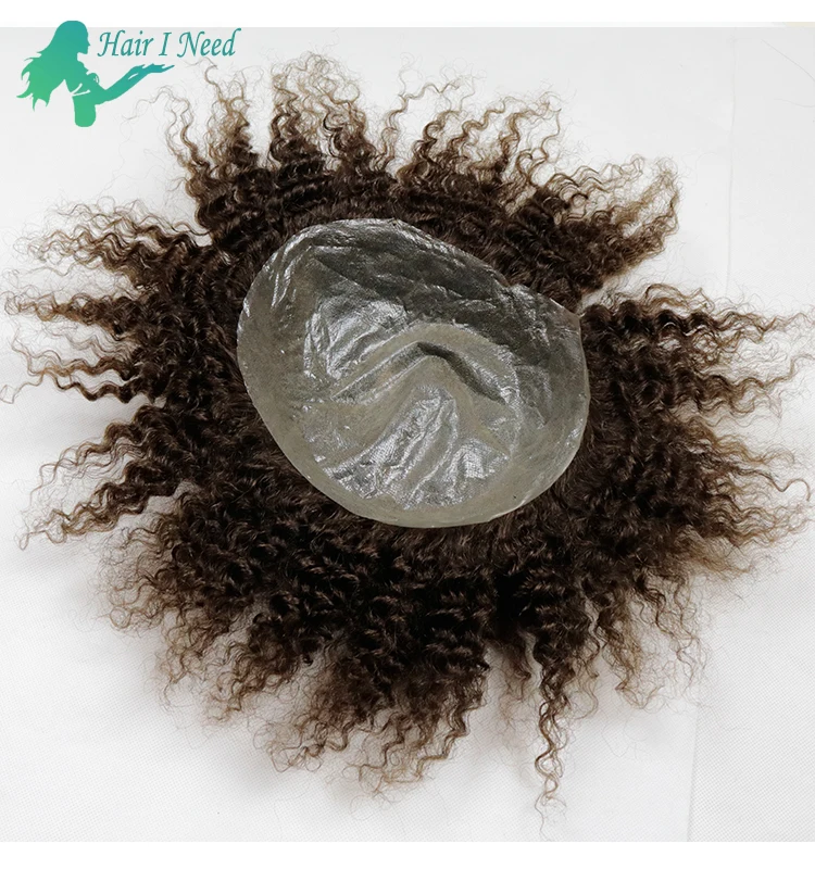 

100% Indian hair mens pu toupee in stock factory price