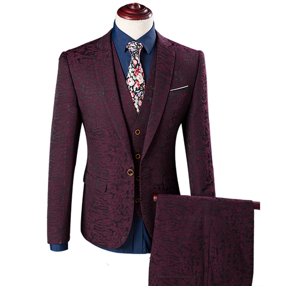 

OEM Wedding Dress Groom Best Man One Button Suits