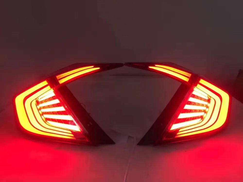Vland factory wholesale price for car Tail lamp for Civic Led Taillight 2016 2017 2018 2019 for CIVIC Tail lamp with DRL