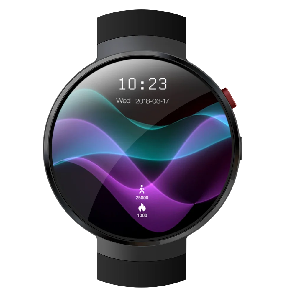 

2019 High Quality Free Shipping Smart Watch GPS with 4G WIFI Heart Rate Sensor CE ROHS Sport Watch Z28 for IOS and Android, Black sliver