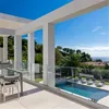 shopping mall/hotel aluminum U channel base shoe glass balustrade tempered glass deck railing