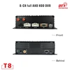 H.264 network 3g 4g full AHD 8 channel mobile dvr, net 8ch dvr