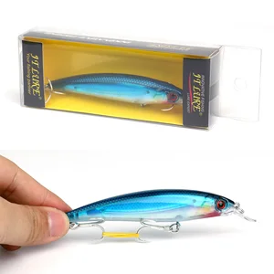 New 11cm 14g Floating Minnow Fishing Lure Hard Bait Wobblers Crank bait Fishing Accessories Luminous color paint