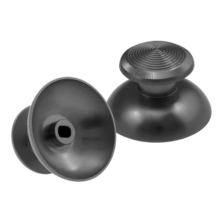 

High Quality Chrome Metal Thumbstick Joystick Buttons For PS3 Controller, Black