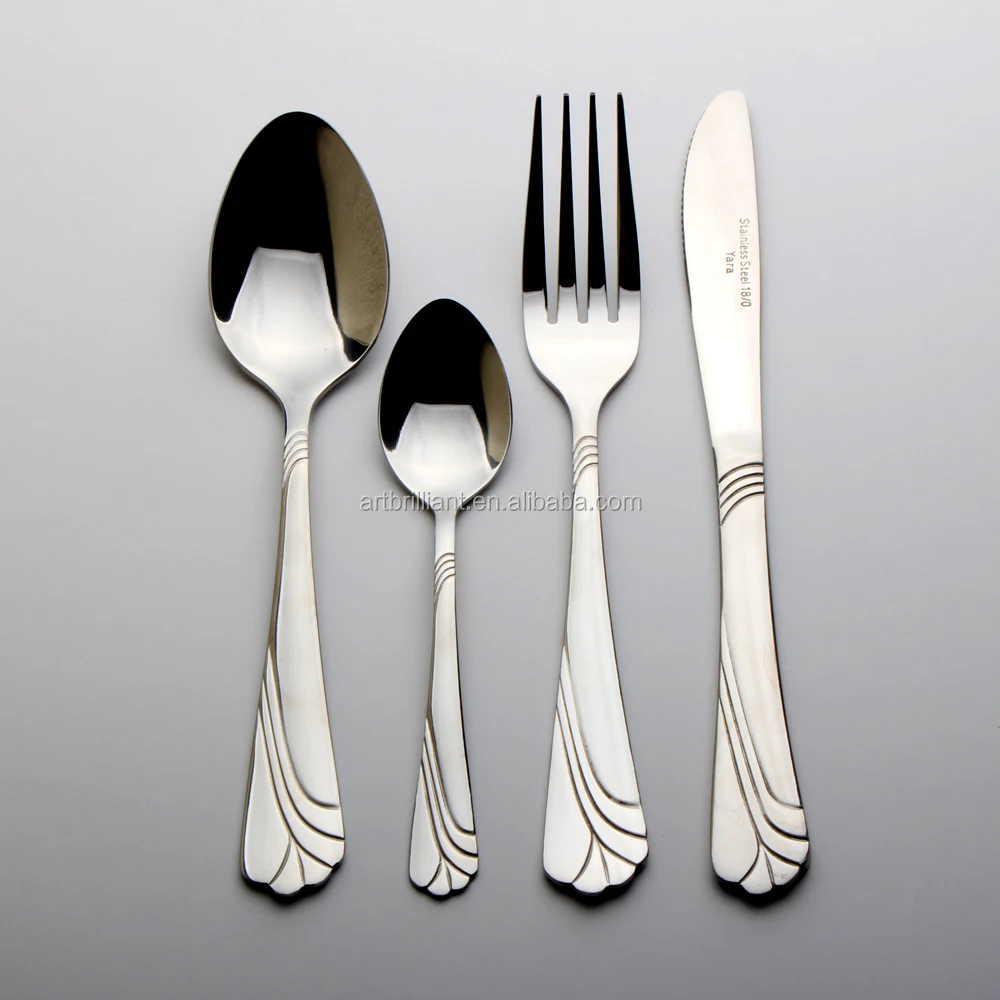 Eco Friendly Spoons Forks Knives Stainless Steel Cutlery Set Wazirabad