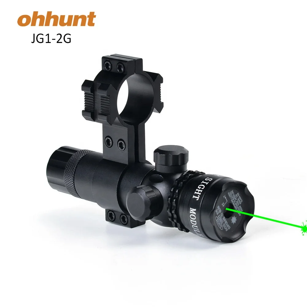 

Ohhunt Whole Sale Tactical Hunting Rifle Green Laser Sight Scope For 11mm 20mm Rail Mount, Black